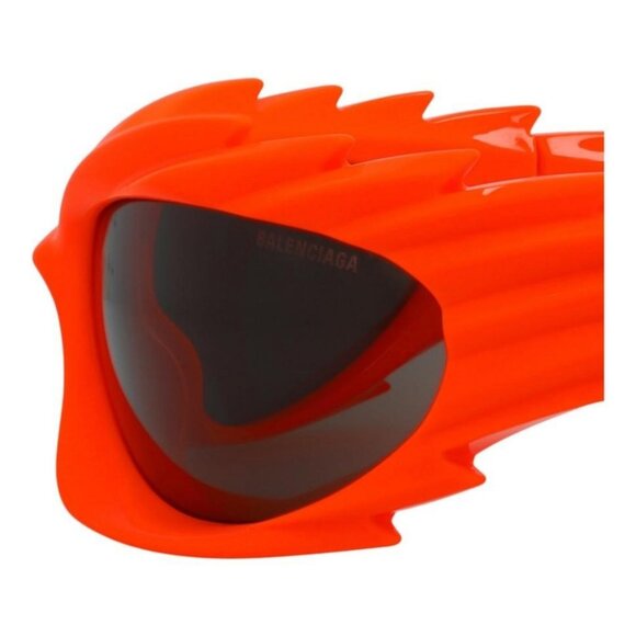 Balenciaga Unisex Shield/Wrap Orange Orange Grey Fashion Designer Eyewear - Picture 4 of 4